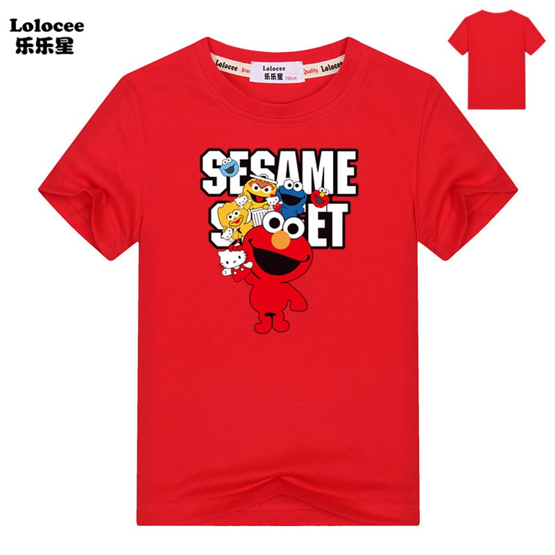 Sesame Street Toddler Boy Girl T-Shirts Elmo Oscar Big Bird Cookie ...