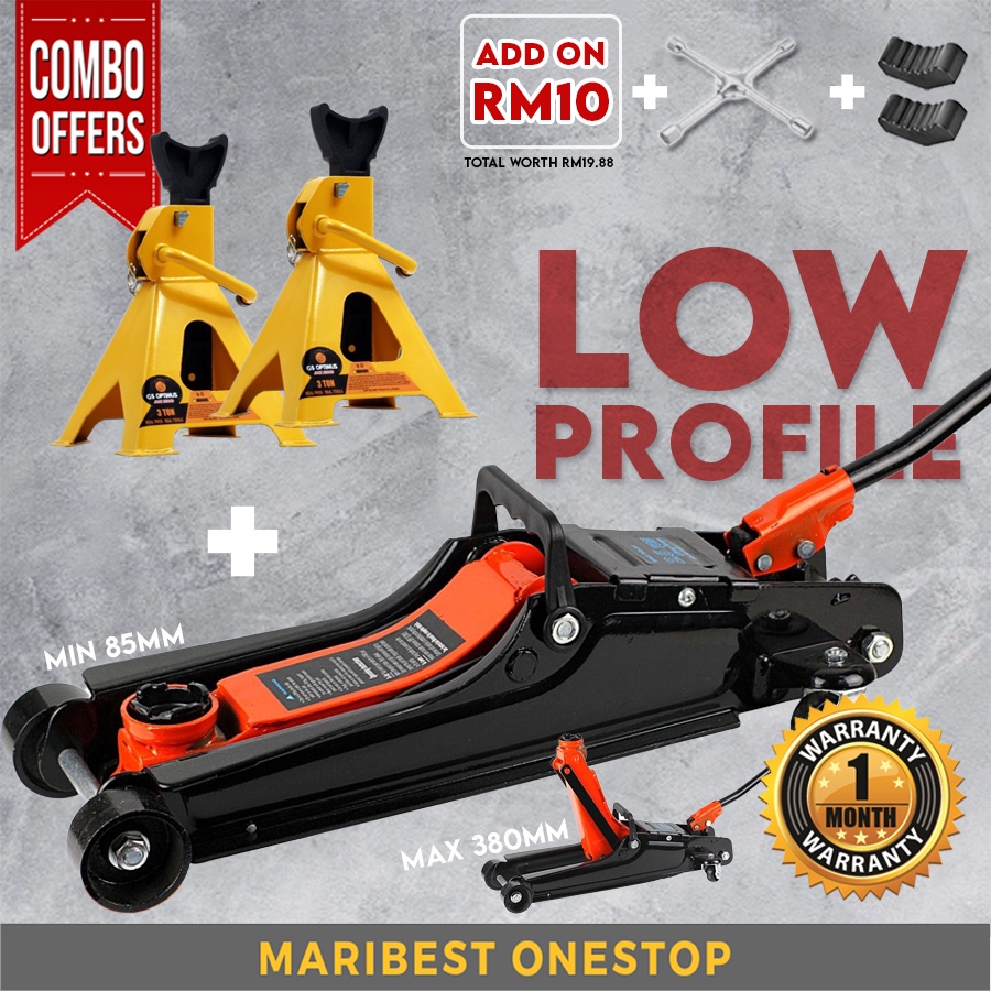 MARIBEST Hydraulic Car Jack Kereta Car Jack Floor Jack Low Profile