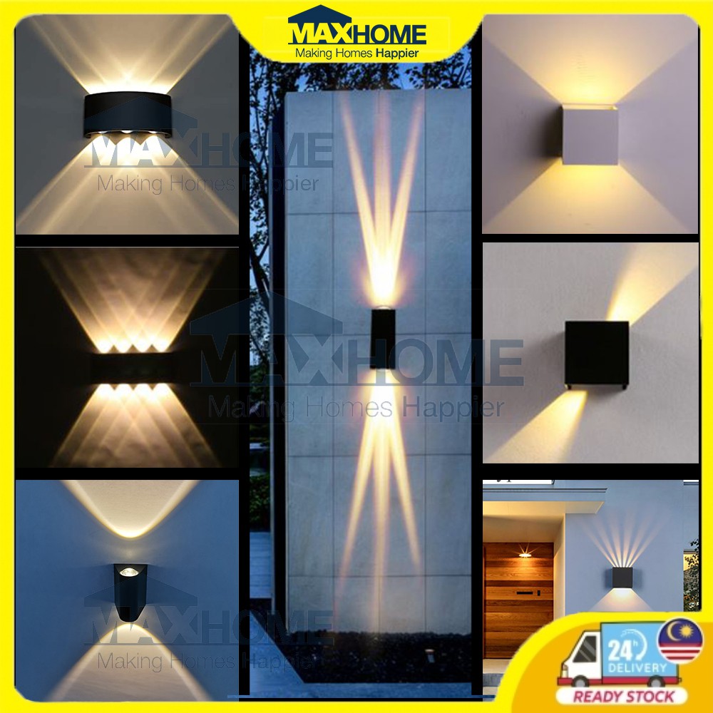 Outdoor Wall Light Modern Lampu Dinding Outdoor Lighting Waterproof Led ...