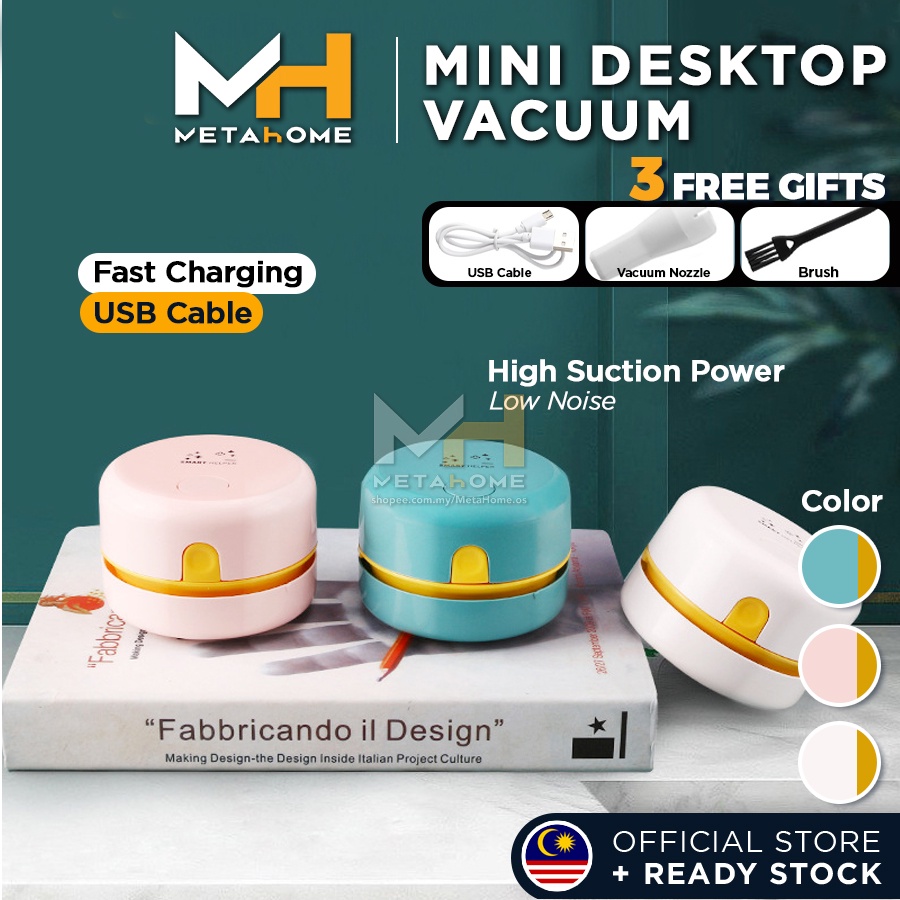 Flintronic Mini Desktop Vacuum Cleaner — USB Rechargeable, High Suction, Portable For Keyboard, Car & Office
