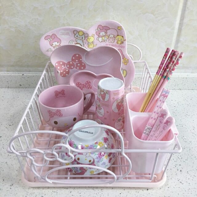 RISU Dish Rack Steel White  Pink kitchen, Pink kitchen decor, Pink home  decor