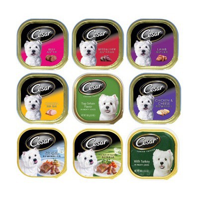 Cesar Dog Canned Food -Assorted Flavor (6 Canned Bundle Set) (100g ...