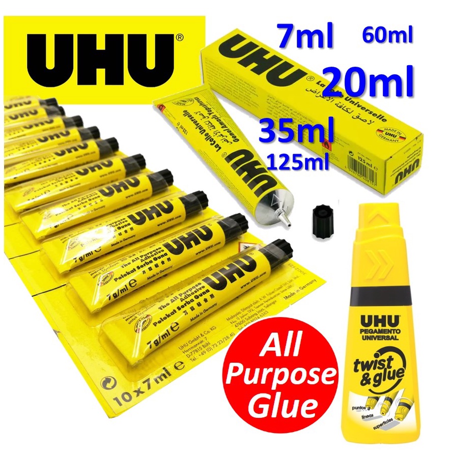 UHU All Purpose Glue ORIGINAL Adhesive Twist and Glue Adhesive Glue