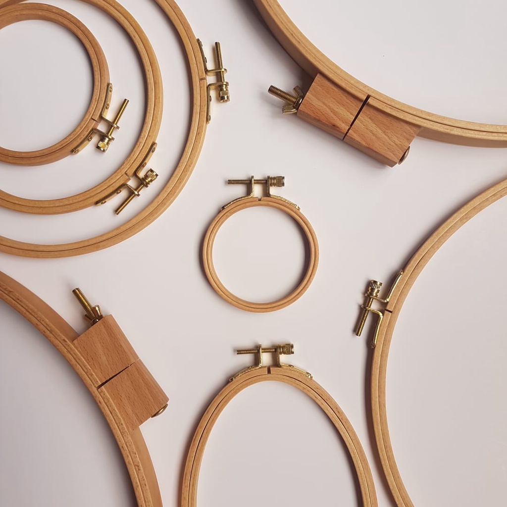 Oval Wood Embroidery Hoops