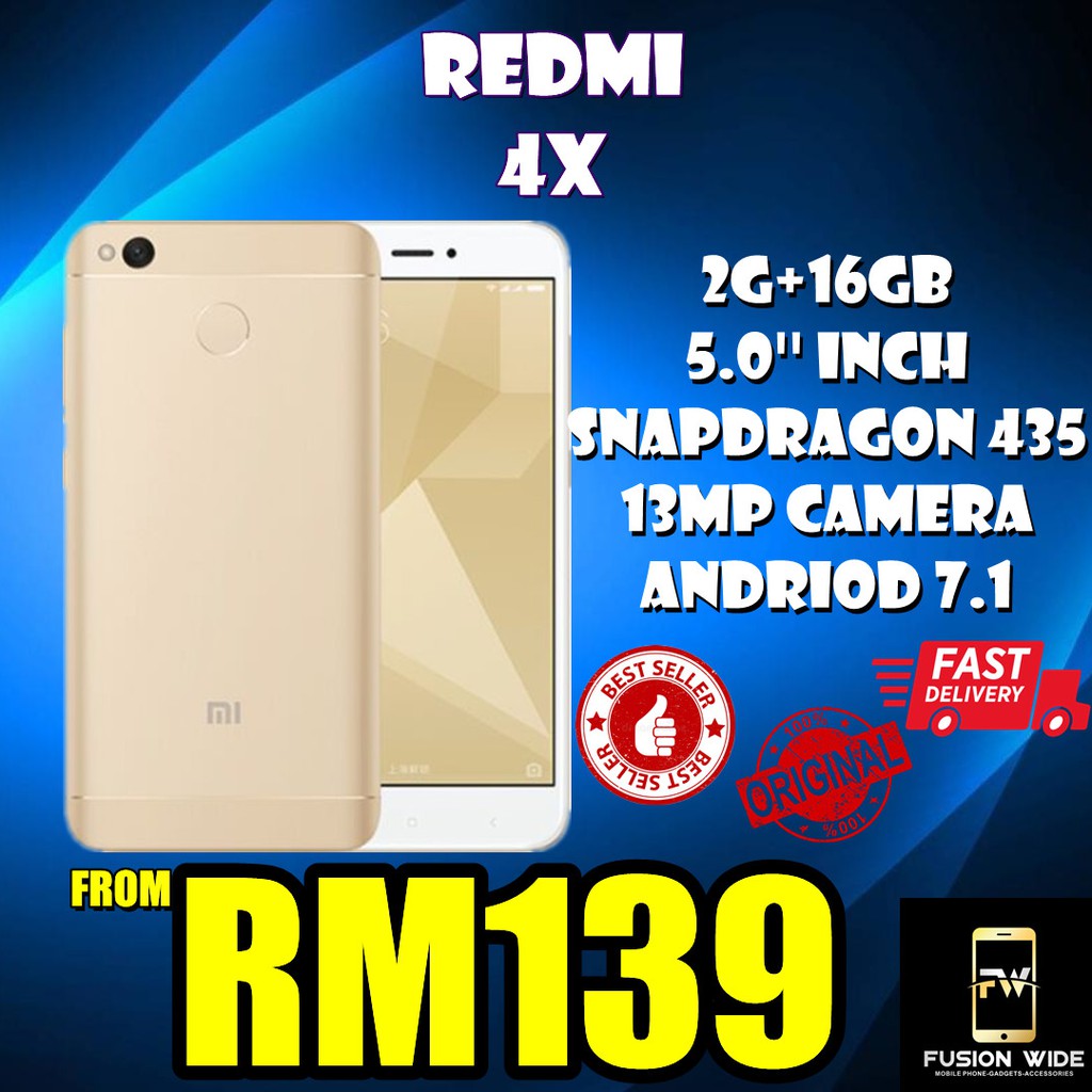 (HOT SELLING) REDMI 4X !! 2+16 ANDROID 7 !! SUPER CHEAP PRICE FOR A QUALITY  PHONE !!