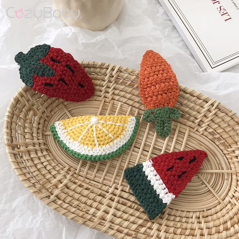 Fashion Fruit Children s Hair Clip Cute Hmade Fabric Hairpin Lovely 