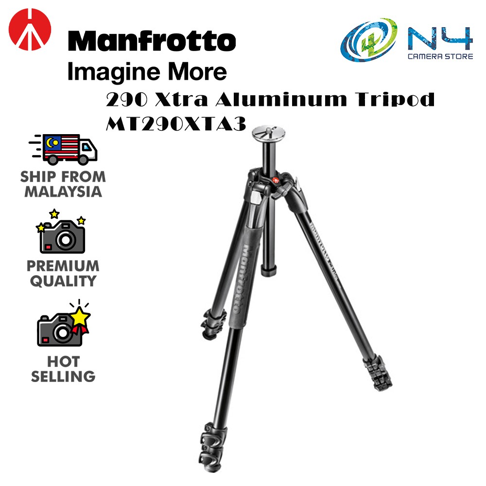 Manfrotto 290 Xtra Aluminum/Carbon Fiber Tripod(Original Manfrotto ...