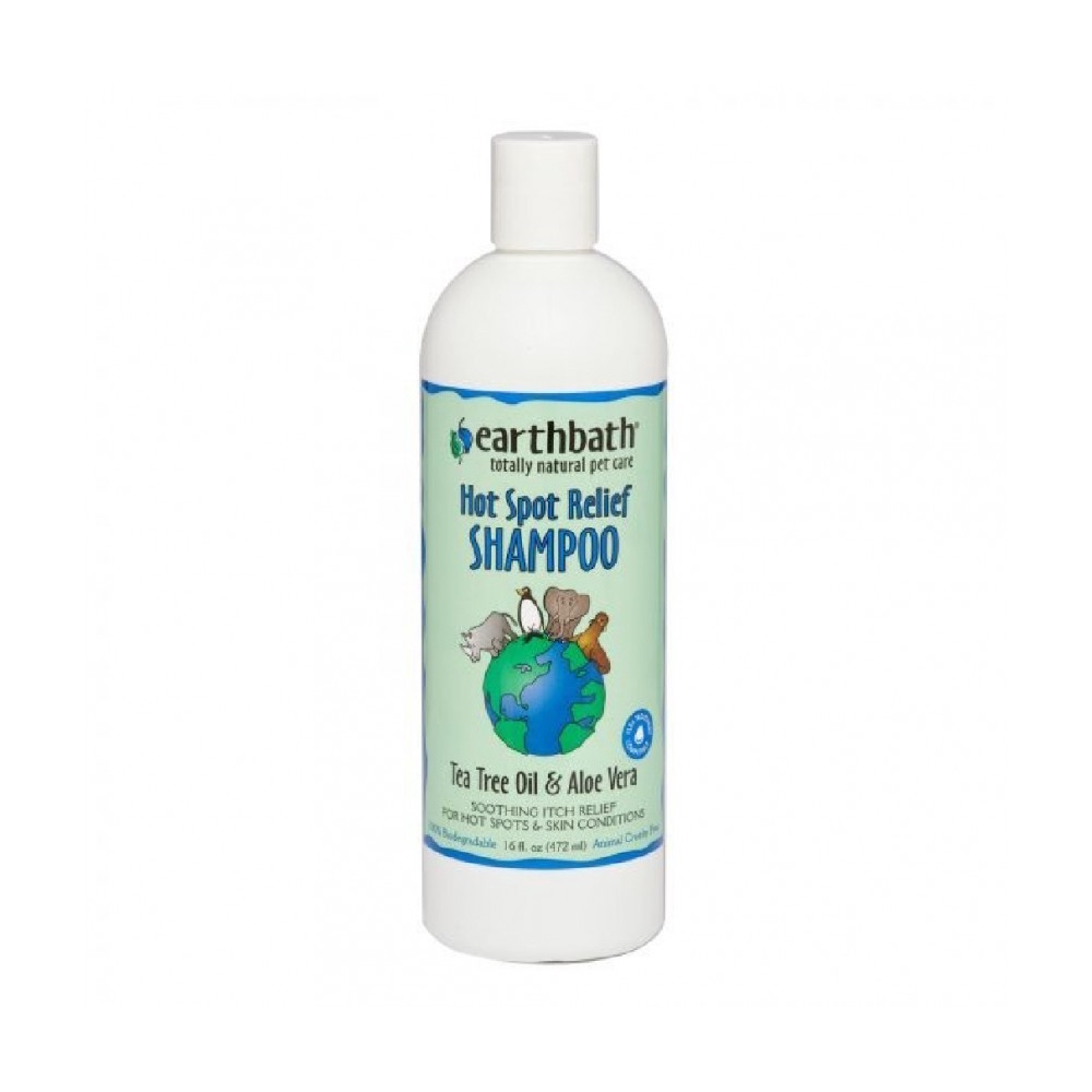 Earthbath Hot Spot Relief Shampoo Tea Tree Oil & Aloe Vera 472ml