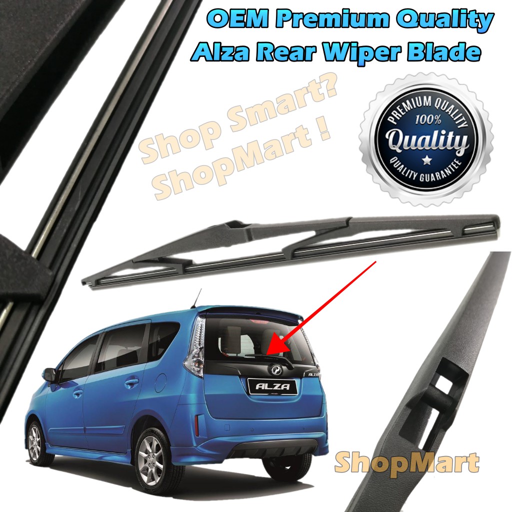 OEM 100 High Quality Perodua Alza Rear Wiper Blade 12 Inches Rubber