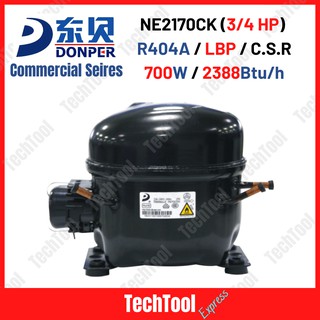 Compresor Heladera Comercial Donper 1/2 Hp Ne6213ck R404a