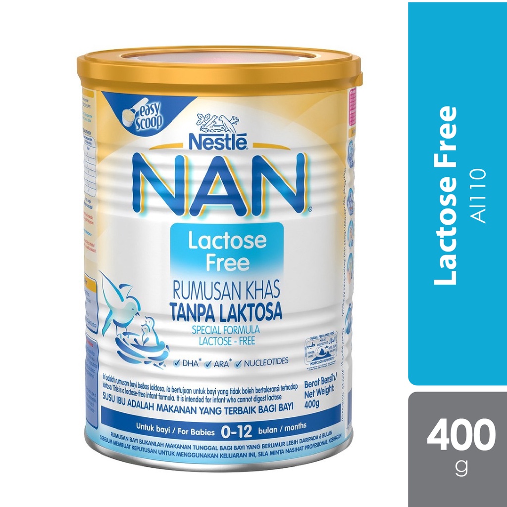 Nestle nan lactose free (400g)....exp 6/24 Shopee Malaysia