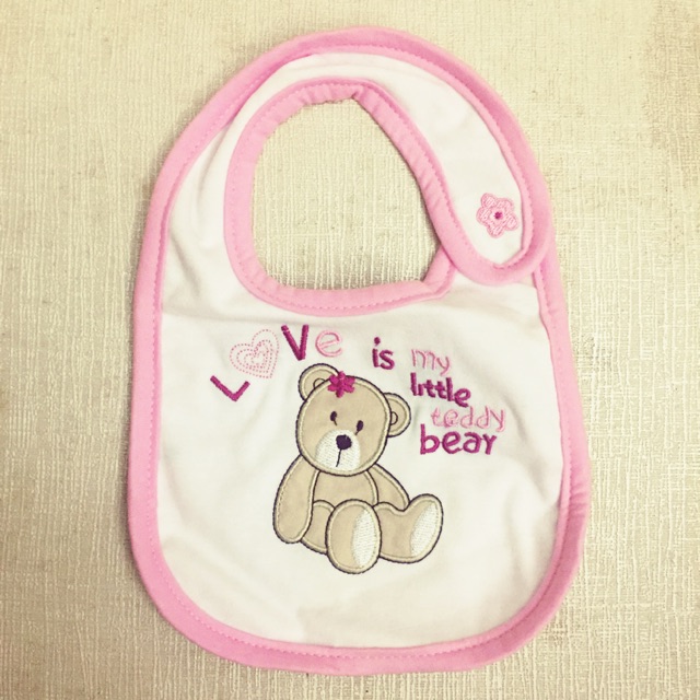 Light Orange With Taddy Theme Bib For Babies main image 1