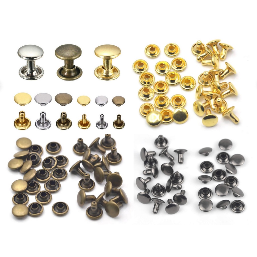 50set Double Cap Rivet 8x8mm | Shopee Malaysia