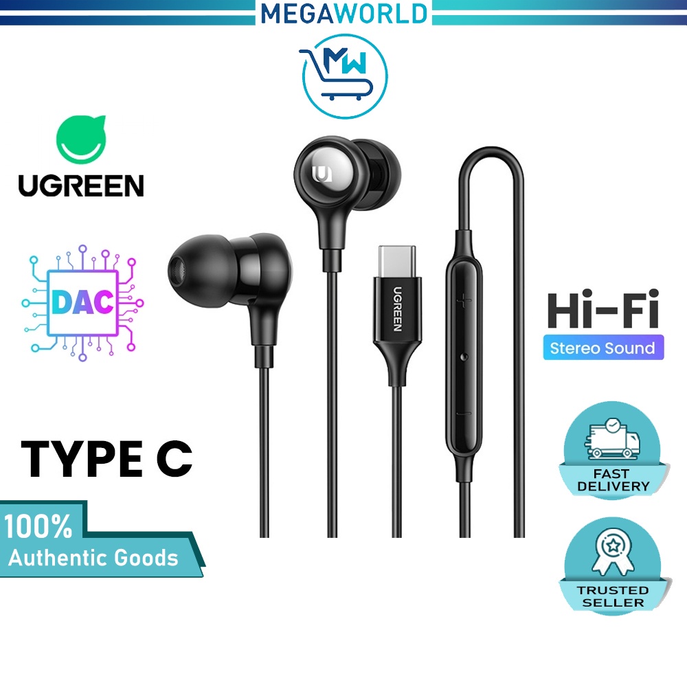 UGREEN Hi-tune Type C DAC Audio Jack Earphones MFI Earbuds with ...