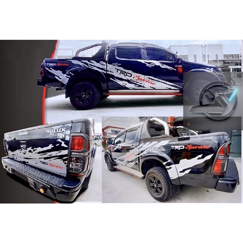 (Ready Stock)S278# Toyota Hilux TRD Sportivo Car Body Vinyl Decal ...