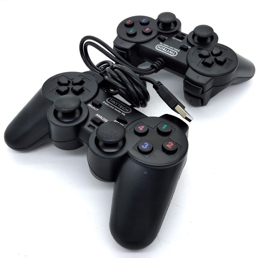 Tinytech Double Shock PC USB Controller Joystick gamepad twin joystick ...