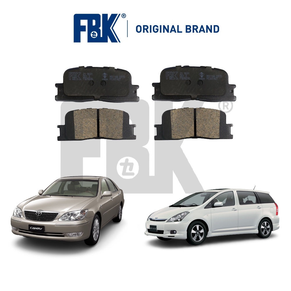 FBK Disc Brake Pad Rear - Toyota Camry ACV31 ACV30 Wish ZNE10 ANE10 ...