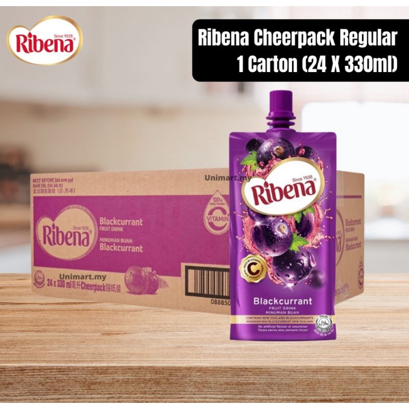 Ribena Blackcurrant Ready to drink (330ml x24) | Shopee Malaysia