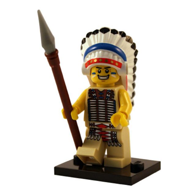 Lego Collectable Minifigures Series 3 - Tribal Chief | Shopee Malaysia