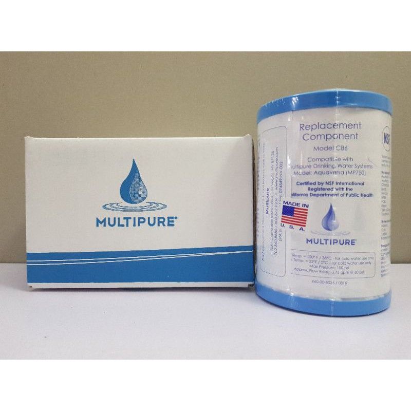 Multipure Aquaversa Genuine Replacement Filter (CB6) Made in USA