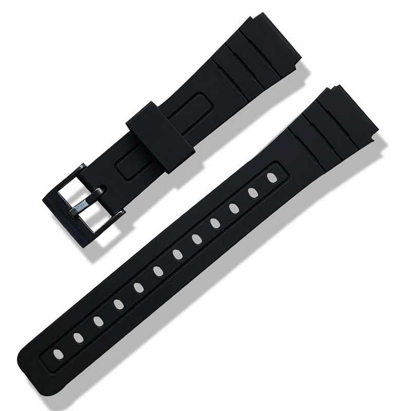 Casio Watch Strap F91W Q Q 18mm PU Wrist Rubber Band Resin Tali Jam Tangan F 91W F91 G Shock Shopee Malaysia