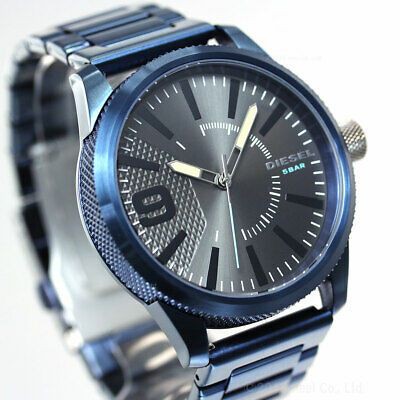 DZ1872 Diese l Men s Rasp NSBB Three Hand Blue Stainless Steel Watch Shopee Malaysia