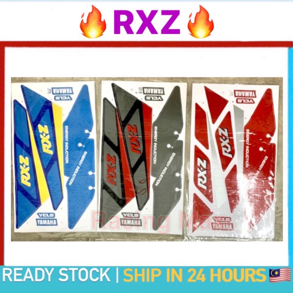 Stiker Sticker Body Stripe Cover Set (4) Yamaha RXZ135 RXZ 135 BODY ...