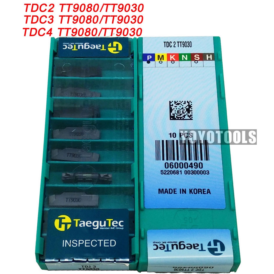 10pcs TDC2 TDC3 TDC4 TT9030 TT9080 Carbide insert grooving carbide ...