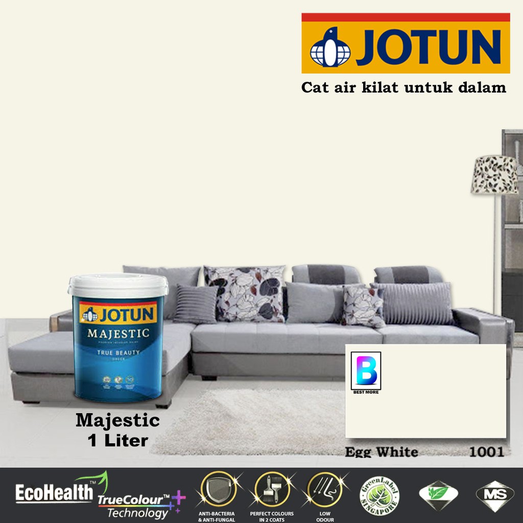 Jotun Majestic True Beauty Collection 1 Liter Egg White 1001 Cornsilk 1356 Pure Barley 1334 3749