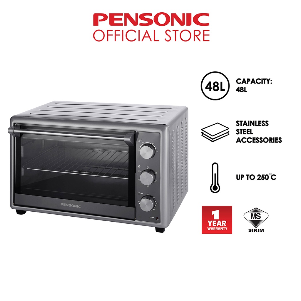 Pensonic Electric Oven Bake Cake Toast Roast (48L) PEO4804 Shopee
