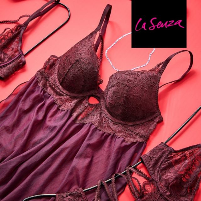 💯LA SENZA Lightly Lined Lace Bodysuit Sexy Lingerie Sleepwear
