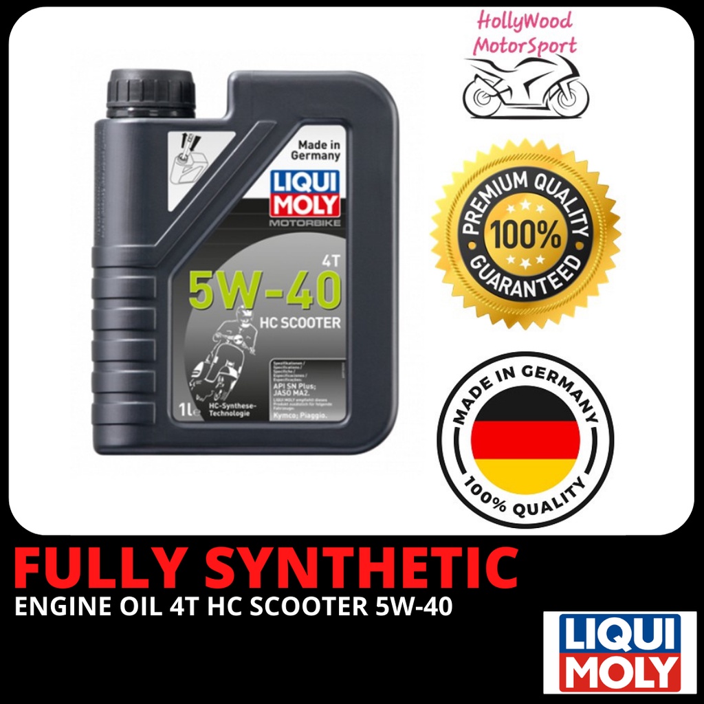 LIQUI MOLY SCOOTER ENGINE OIL 5W40 HC FULLY SYNTHETIC NVX NMAX XMAX