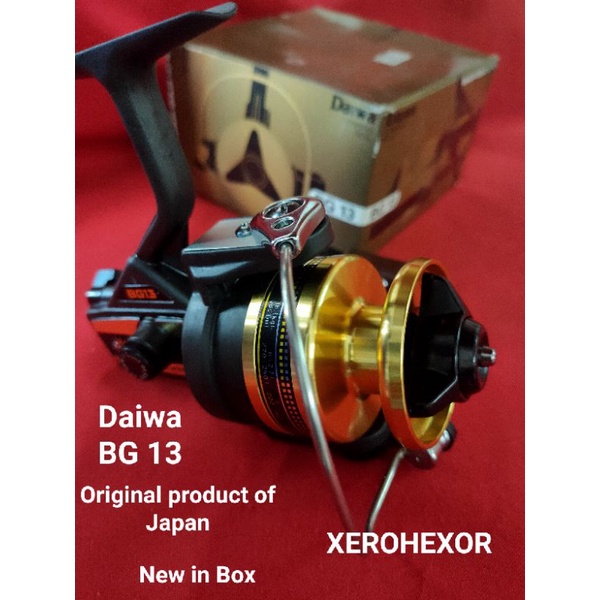 Moulinet De Pêche Daiwa BG 8000 - Spinning Mer - Noir Et Or - 6 Roulements
