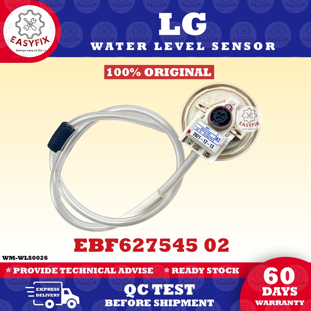 EBF627545 02 (ORIGINAL!!) LG WATER LEVEL SENSOR WASHING MACHINE AIR