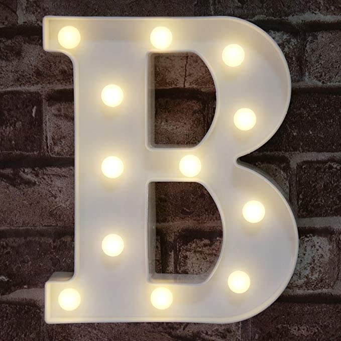 LED Light 3D Letter Alphabet Number Word Party Decoration Birthday ...