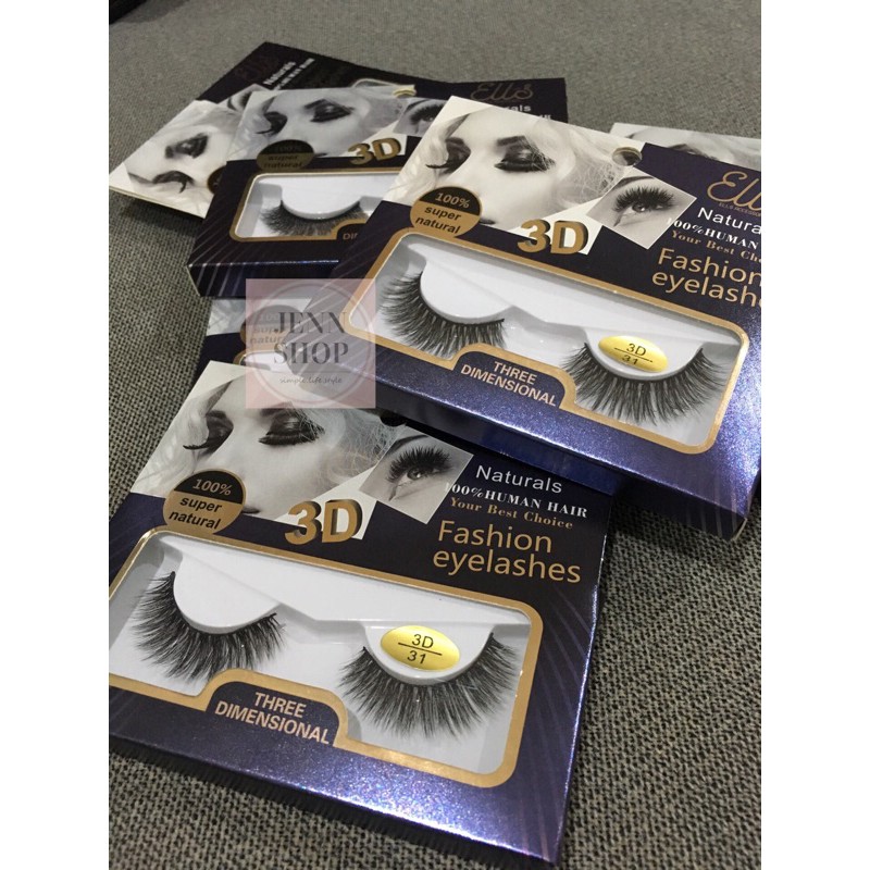 READY STOCK！Ells Accessories Fashion Eyelashes 3D Super Natural