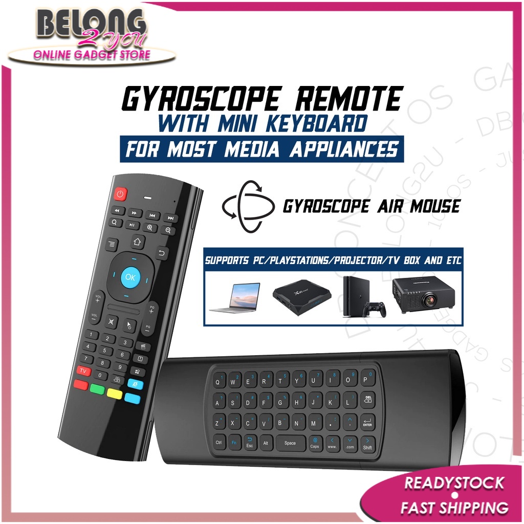 TK5 GYROSCOPE AIR MOUSE MINI KEYBOARD 5 IR LEARNING FOR ANDROID SMART ...