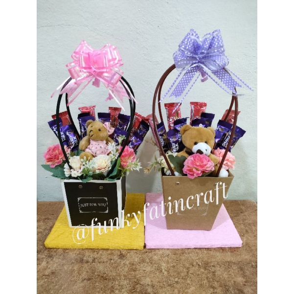 🇲🇾 Msia Readystock Florist Box / Flower Gift Basket / Bakul