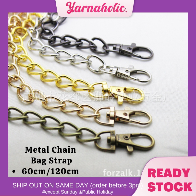 Metal chain sales bag strap