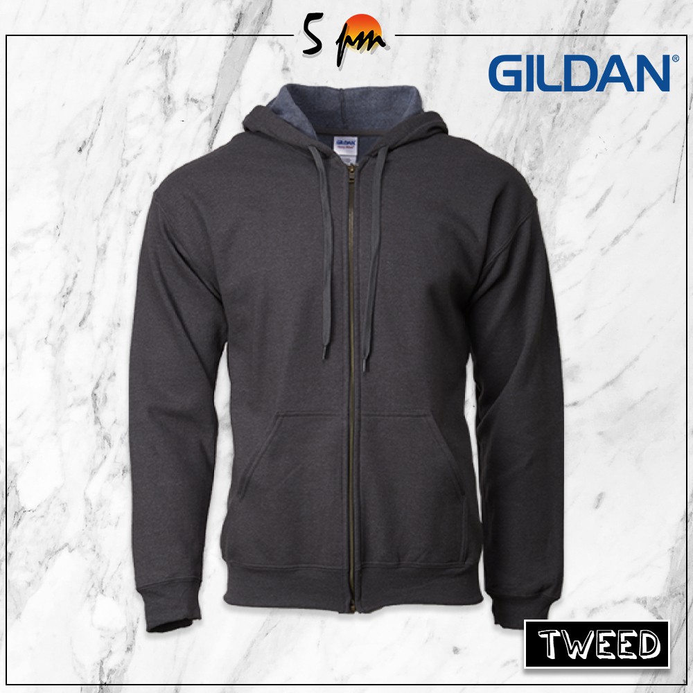 18700 Gildan Heavy Blend Unisex Vintage Full Zip Hooded Sweatshirt Hoodie Sweater Outerwear Men Women Shopee Malaysia