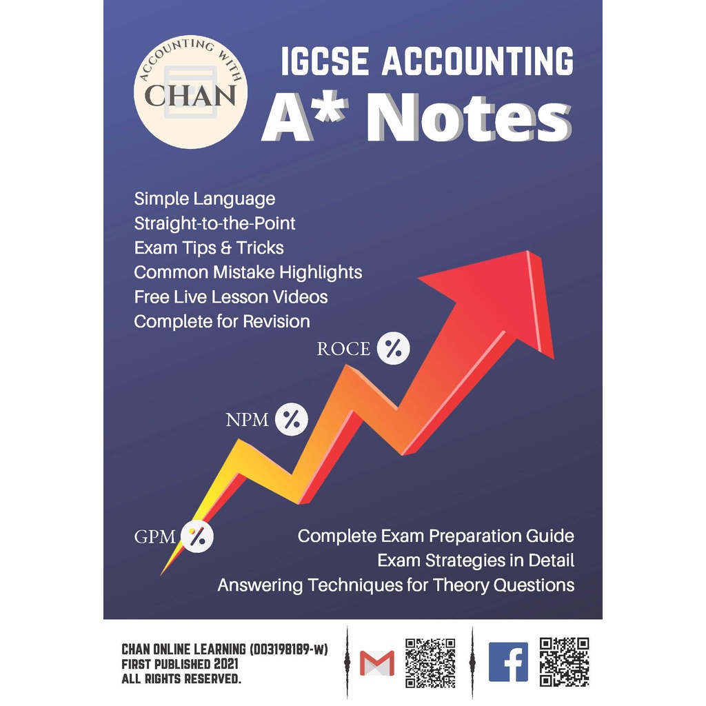 IGCSE Accounting A* Revision Notes Guide | Shopee Malaysia