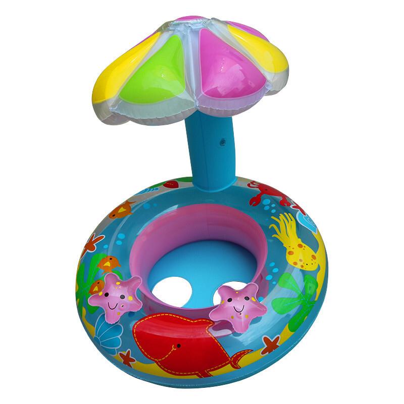 Ex-Stock Baby Floats Swim Mushroom Seat Ring Pool Toy Thicken Swimming ...