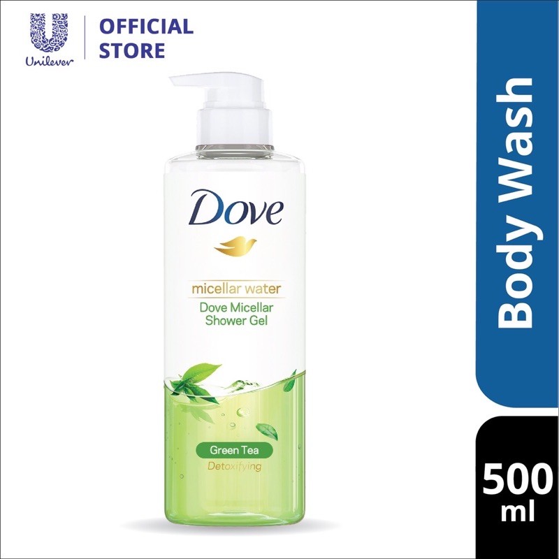 Dove Micellar Shower Gel Water Detox 500ml Shopee Malaysia