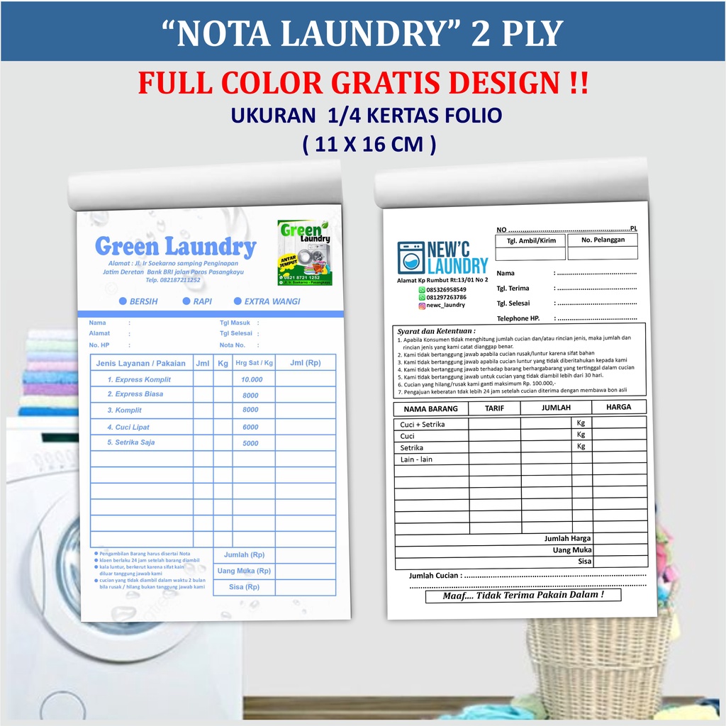 Note laundry Costume free design | Shopee Malaysia