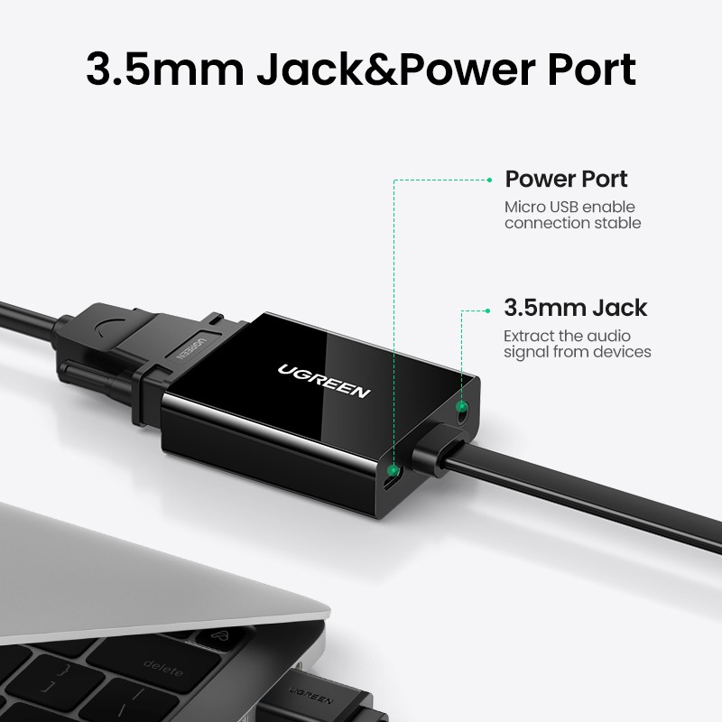 UGREEN Active HDMI to VGA Adapter, 40248