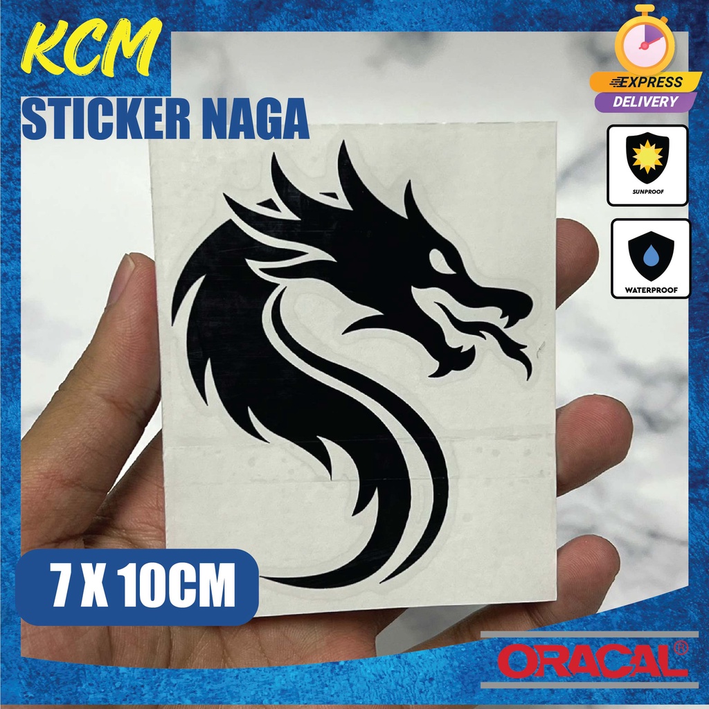 STICKER NAGA / DRAGON STICKER/STICKER KERETA/STICKER CERMIN KERETA ...