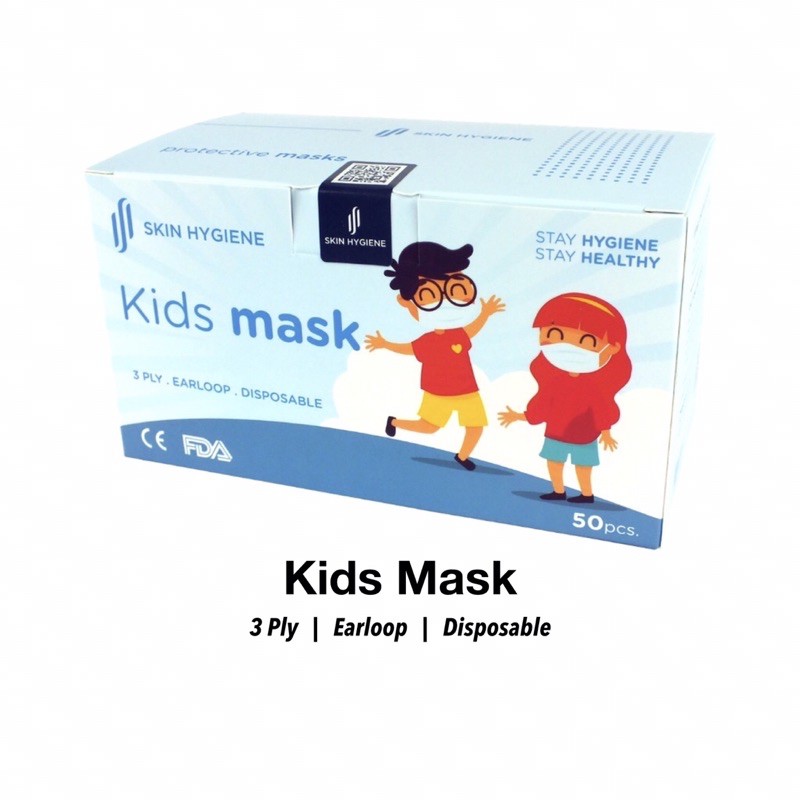 🔥READY STOCK🔥KIDS MASK🔥SKIN HYGIENE 3PLY KIDS FACE MASK/ 儿童三层口罩/ 95% ...