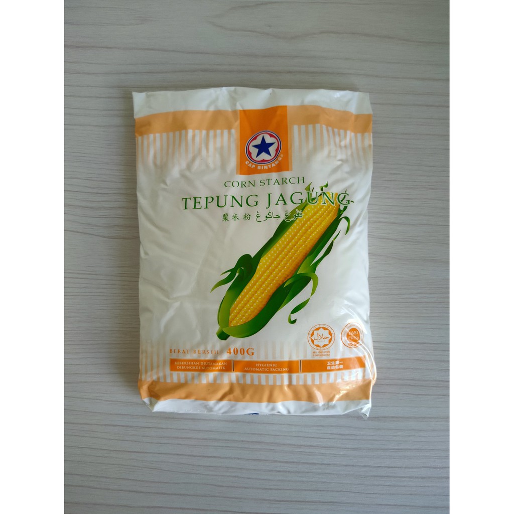 【400g】CAP BINTANG CORN FLOUR/STARCH/TEPUNG JAGUNG 玉蜀黍粉 粟米粉 | Shopee ...