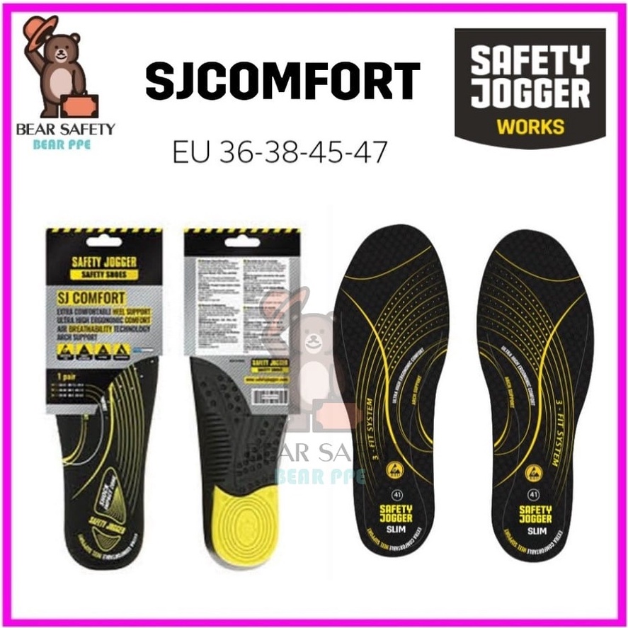 SJ Comfort Padding for Safety Shoes / Safety Jogger Comfort Insole