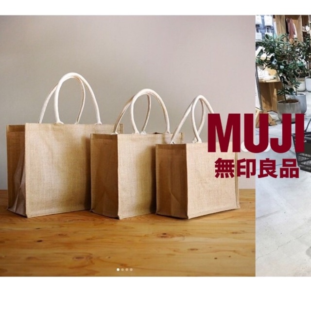 Muji Jute My Bag Size B5 A4 A3 A6 Shopee Malaysia